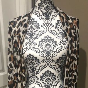Leopard print cover up